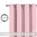 Pink Blackout Curtains 72 Inch Long